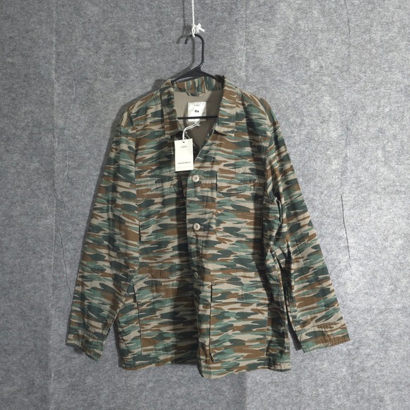 Free Assembly Other - Free Assembly Mens Fatigue Military Jacket Sz XL Camo Camouflage Cotton New NWT